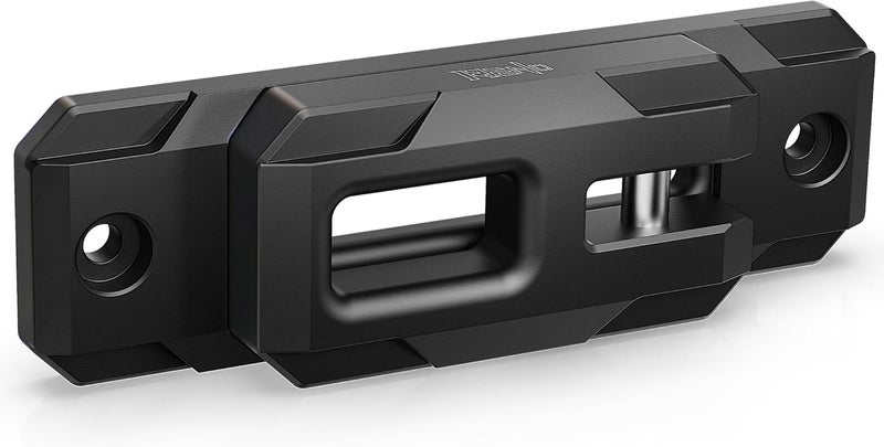 Reno Winch Shackle with Fairlead, Aluminum Hawse Fairlead with Winch Shackle Fit for Synthetic Rope 30,000 lbs Compatible with SUV Truck Off-Road Vehicle Towing Recovery (Black, 1 Pack) - Image 1